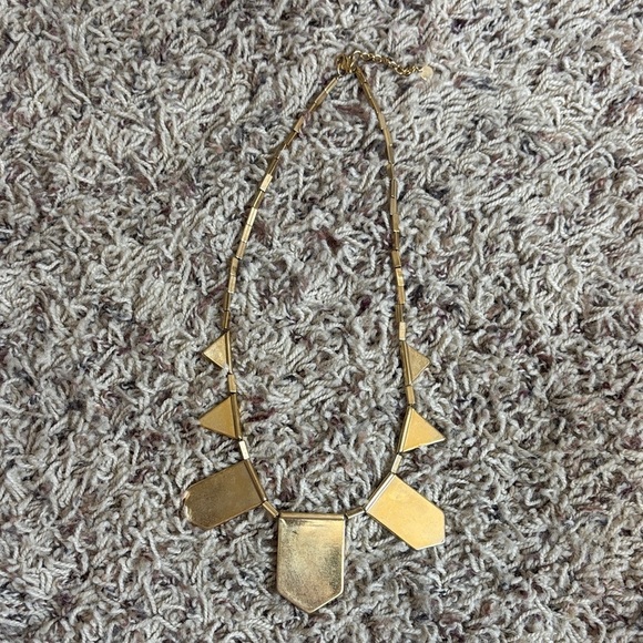 House of Harlow Elegant Gold and Gray Geometric Necklace - Picture 2 of 2